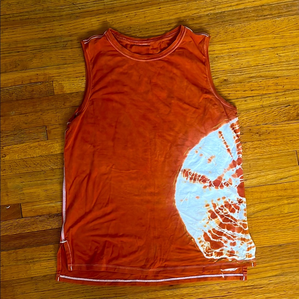 lululemon one of a kind dyed muscle tank, size 8